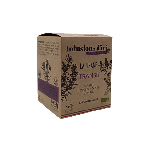 La Tisane BIO Transit - 18 sachets | Infusions d'IcI - Graindecafe