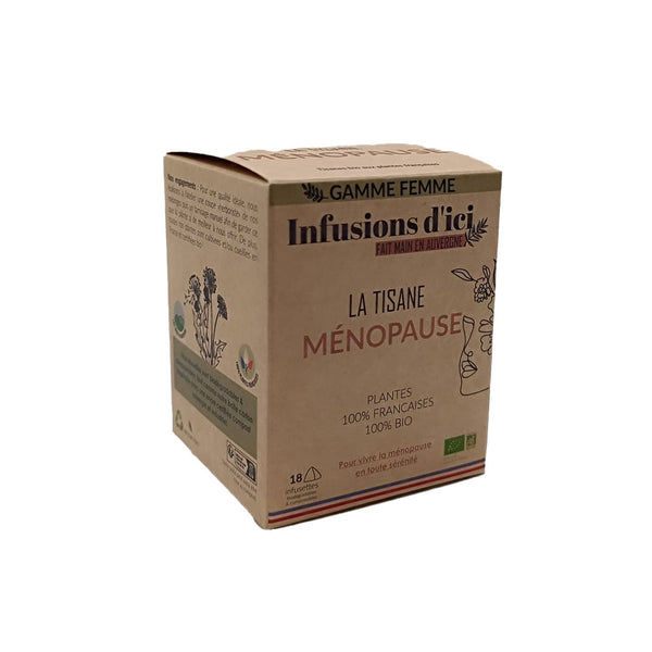 La Tisane BIO MÃ©nopause - 18 sachets | Infusions d'Ici - Graindecafe