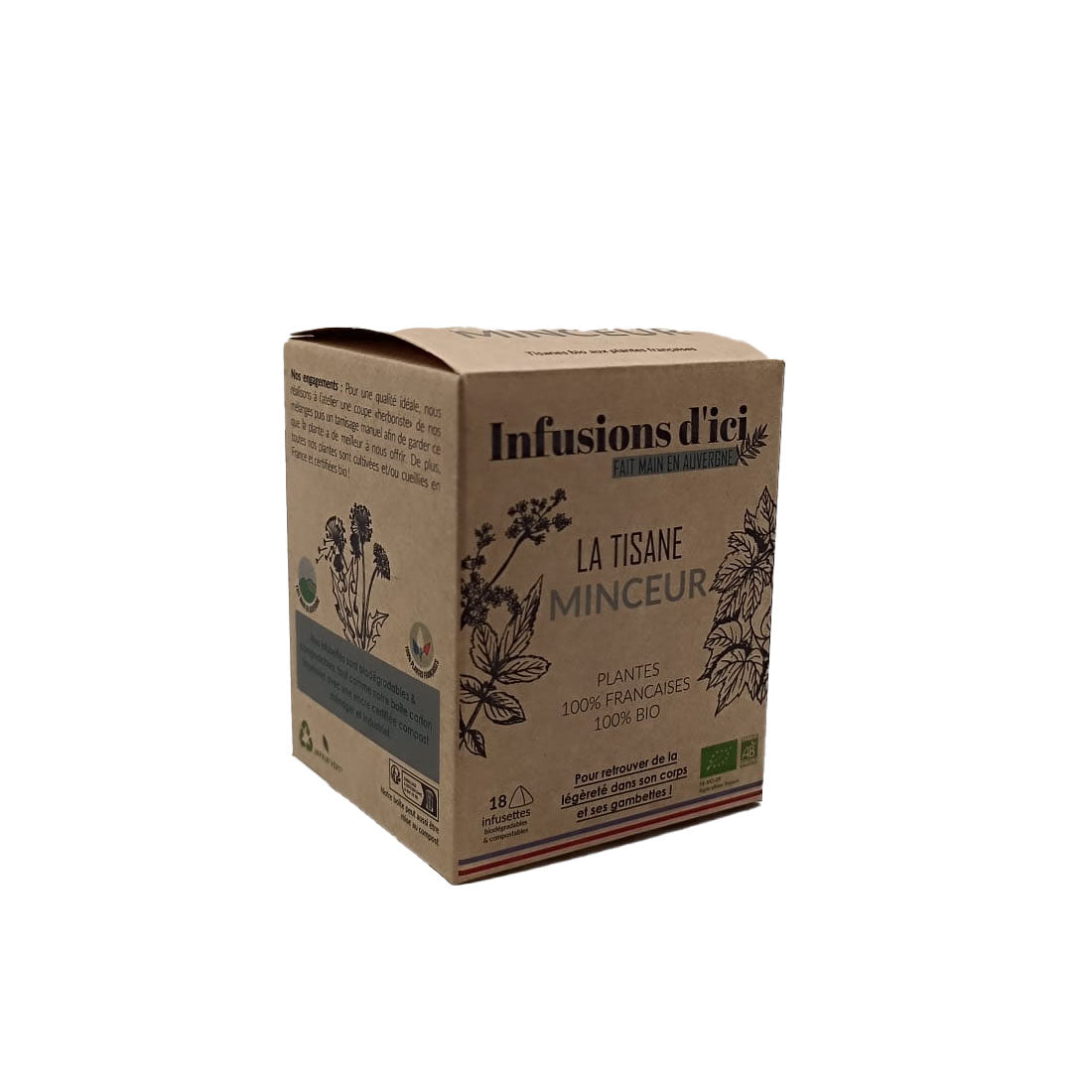 La Tisane BIO Minceur - 18 sachets | Infusions d'Ici