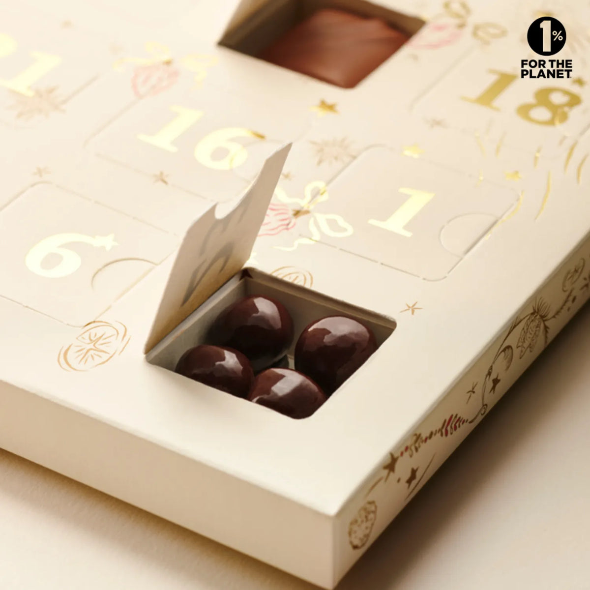 Chocolats et pralinés du calendrier de l’Avent Valrhona